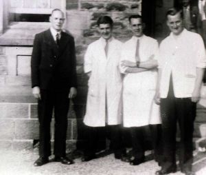 White coats.